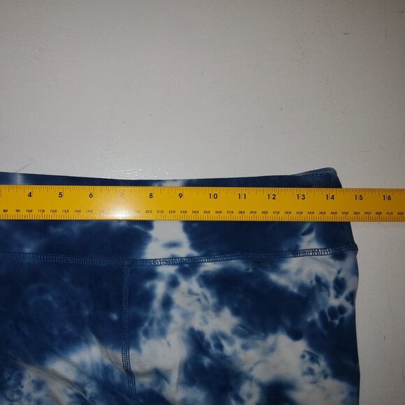 Tommy Hilfiger Ladies Size Large Elastic Waist Tie Dye Blue & White Leggings - Picture 5 of 6